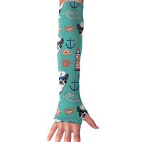 Huadduo Boston Terrier Dog UV Protection, Compression & Cooling Arm Sleeves for Cycling/Golf/Basketball/Other Sports