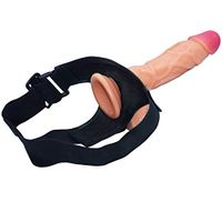 Bedding Mǎsturběrs Ergonomics 9.05 Inch Dilldó Huge Ball and Head Waterproof Handsfree 2-in-1 Belt Leather Pants Sister Portable Toys (Color : Meat Color)