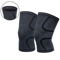OFTEN Compression Sleeve Knee Brace Knee Support Wrap Pads Breathable Knee Bandage for Men Women Daily Wear,Outdoor Activities (1 Pair) (Large)