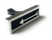 Modern Car Diffuser Vent Clip (Arrow). Air Freshener Diffuser uses Aromatherapy Essential oils to Improve Air Quality, Motion Sickness & Promote Calm Driving. Rectangle, Arrow, Stainless Steel