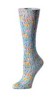 Cutieful Therapeutic Graduated 8-15 mmHg Compression Socks - Striped Umbrellas