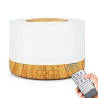 Aromatherapy Essential Oil Diffuser 500ml,5 in 1 Ultrasonic Cool Mist Humidifier Waterless Auto Shut-off with 4 Timers and 7 LED Color Changing Lights.