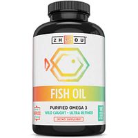 Fish Oil - Max Strength Omega 3 Fatty Acids with EPA and DHA from Purified, Sustainably-Sourced Fish Oil- Heart, Joint and Brain Health Formula - High Potency, Burpless Fish Oil Softgels