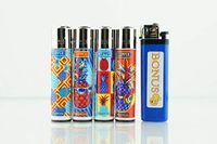 Clipper 5 Items 4 Full Size Pineapple Lighters and 1 Smiley Bonus Lighter
