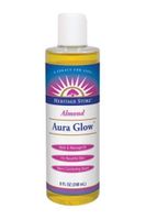 Heritage Store Aura Glow Massage Oil, Almond, 16 Ounce