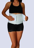 Alpha Medical Double Closure Abdominal Binder Compression Wrap - Postpartum Waist Trainer Abdominal Binder. L0625 (XX-Large)