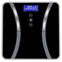 Intelligent Body Fat Detection Scale-High-Strength Tempered Glass Human Body Fat Scale Waist Type Display Seven Human Body Data Health Index Measurement Scale Maximum Load Capacity 180Kg/400 Pounds