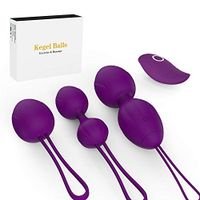 Yetrun Kegel Balls 3 Level Fully Silicone Balls 2 in 1 Kegel Exercise Weights with 10 Different Mode Ball Ben Wa Balls Set for Beginners and Advanced for Pelvic Floor Exercises to Tightening (Purple)