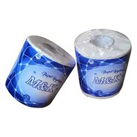 Toilet Paper Bulk Rolls,Hollow Replacement Wood Pulp Roll Paper 3-Ply Soft Skin-Friendly Bath Tissue Paper for Commercial Household