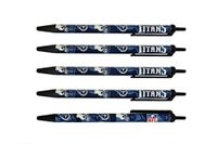 NFL Tennessee Titans Disposable Black Ink Click Pens, 5-Pack