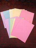 30 Pastel BLANK NOTE CARDS with Matching Envelopes - A2 STATIONERY/GIFT/Thank you Note - CORE'DINATIONS