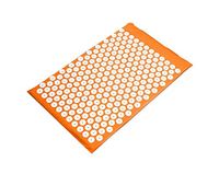 Acupressure Mats Multi-Color Fitness Bed Yoga Mat Acupressure Pillow Mat Cushion Massager for Back/Neck/Foot Body Pain Relief,Orange Mat