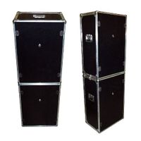 Photo Booth Case Set - ATA Style with Wheels - Do It Yourself Cutouts - Black