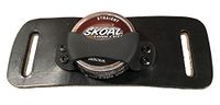 Snuff Can/Dip/Chew/Tobacco Leather and Kydex Holster (Black)