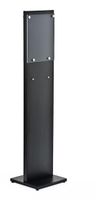 Displays2go 8.5 x 11 Inches Sign Holder Floor Stand with Standoff Hardware, Double-Sided, Acrylic Black (TLST8511BLK)