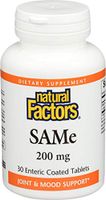 Natural Factors - Same 200mg, Joint & Mood Support, 30 Enteric Coated Tablets