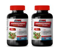 Stress Relief Vitamins for Women - ASHWAGANDHA Extract Complex - Premium Dietary Supplements - ashwagandha Sex Drive - 2 Bottles 120 Capsules