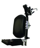 New Solutions FRB452L Top Latch Black Legrest Hemi Spacing Plastic Footrest Wheelchair - Left