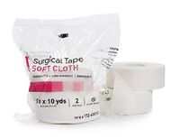 Medical Tapes. Case of 24 Surgical Tapes 1" x 10 yds. Non-sterile Soft Cloth Surgical Tapes for dressings and Medical Devices. High Adhesion. Hypoallergenic, Latex-Free. Bidirectional Tear.