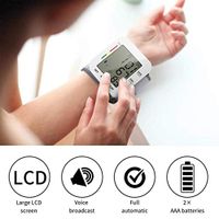 JSYCD Digital Automatic Blood Pressure Monitor, Home Use Wrist Sphygmomanometer with Voice Broadcast Function As a Thanksgiving Gift for Parents