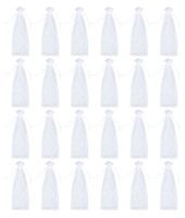 Juvale 24 Pack Organza Wine Bags - Drawstring Wine Bottle Organza Gift Bags for Baby Shower, Wedding and Party Favors - White 14.7 x 5.2 inches