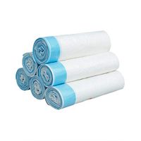 3 Gallon Drawstring Trash Bags, White Unscented Strong Garbage Bags for Kitchen Bath School Bedroom Car Trash Can, Office Waste Bin Liners (M (45 x 50 cm / 108 Pcs))