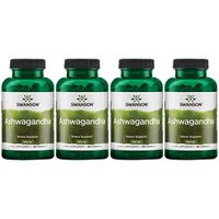 Swanson Premium Ashwagandha Powder Supplement: 450 MG Ashwagandha Root Dried Powder - Pure Ashwagandha Supplements for Stress Relief and Energy Support - 100 Gelatin Capsules (4 Pack)