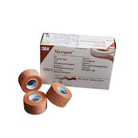 3M Health Care 1533-1 Paper Surgical Tape, 1" x 10 yd. Size, Tan (Pack of 120)