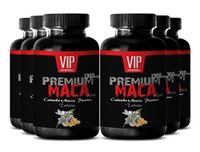 Premium Maca Root Supplement 1300mg with Muira Puama to Increase Libido and Stamina (6 Bottles 360 Tablets)