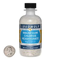 Magnesium Chloride Hexahydrate / 4 Ounce Bottle / 98+% Pure Reagent Grade/Fine Flakes/USA