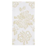 Hoffmaster 856520 Linen-Like Guest Towel, 1/6 Fold, 17" Length x 12" Width, Gold Prestige (Case of 500)