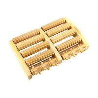 Ochine Wooden Five-Row Foot Massager Foot Massager Roller Wooden Roller Massager Foot Massage Tool