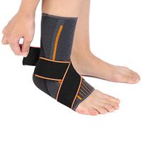 Ankle Support Brace, Breathable Adjustable Knitted Nylon Dual Straps Compression Foot(Women S)