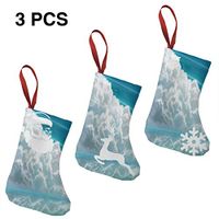 Christmas Stockings Beautiful Cartoon Blue Sky and White Clouds Little Girl Great Xmas Socks for Personalized Family Holiday