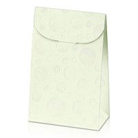 JGB Online Retail White Gift Boxes Set of 6, 9 x 2.6 x 6.3 inches, Cardboard Gift Boxes with Lids and Handle for Gifts and Many Other Occasions