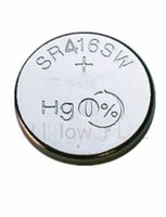 Hillflower 5 Pieces SR416 337 SR416SW 337A Bulk 0% Hg 1.5V Heavy Duty Long Duration Silver Oxide New Battery