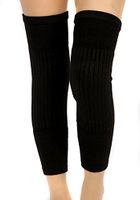ieasysexy New Arrival Unisex 1 Pairs Woolen Long Thicken Elastic Winter Warmer Knee Protector Supports for Women/Man (Black)