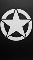Chase Grace Studio Jeep Star Army Star Military Vinyl Decal Sticker|White|Cars Trucks Jeeps Vans SUV Laptops Wall Art|5.5" X 5.5"|CGS705
