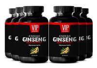 Prime Red Root Supplement - Korean Ginseng - Concentrated from Premium Ginseng Root Extract (6 Bottles 360 Capsules)