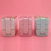 OYTRO Durable Portable Multifunctional Three Layered Partition Lunch Box Bowls
