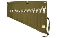 Asian Treasures 14 Pocket Olive Drab WR 150028 Wrench Roll of 100% Dyed Cotton Canvas