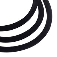 B.D Craft 1 Roll Round Velet Cord Thread Black Cord Thread with PVC Tube inside for Jewelry Making DIY Craft