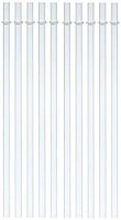 10 Pack Reusable Hard Plastic Drinking Straws Thick Heavy Straw Long Enough For 30 Ounce Yeti RTIC Tumblers (9 inch)