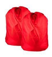 Heavy Duty Nylon Laundry Storage Bags with Drawstring, Durable, Machine Washable 30' x 40" Choose The Color(Bulk Order for Business Buyeres (Double red)
