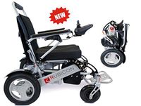 ComfyGO Best Rated Exclusive Deluxe Electric Wheelchair Motorized Fold Foldable Power Wheel Chair, Lightweight Folding Carry Electric Wheelchair, Powerful (Silver Color - Seat Width 19.8")