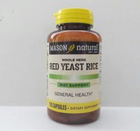 MASON NATURAL - Special - RED YEAST RICE 600MG CAPS 120 per bottle (SINGLE BOTTLE)