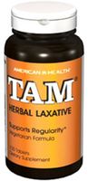 American Health Tam Herbal Laxative Tablets - Supports Regularity, Eases Occasional Constipation - Non-GMO, Gluten-Free, Vegan - 78 mg Cascara Sagrada - 100 Count, 50 Total Servings