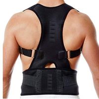 Heitaisi Posture Corrector,Adjustable Magnetic Posture Back Corset Brace Back Shoulder Support Lumbar Belt,Relieves Upper Back & Shoulders Pain