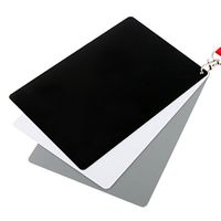 XIAOMIN 3 in 1 Black White Gray Balance Card/Digital Gray Card with Strap, Works with Any Digital Camera, File Form: RAW and JPEG Premium Material