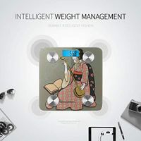 LYAOE Bluetooth Body Fat Scale Geisha Japan Classical Japanese Woman Ancient Smart Wireless Scale with LCD Display Measuring Body Weight Bmi and Health Digital Scale